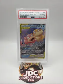 Pokemon Card Slowpoke & Psyduck GX Unified Minds 35/236 Ultra Rare PSA 10 - Image 1