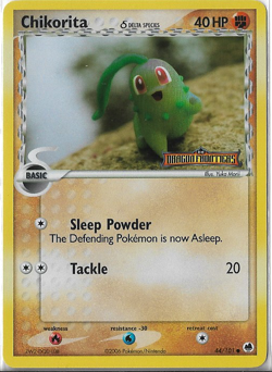 Chikorita (Delta Species) - Dragon Frontiers (DF) 44/101 C Reverse Holofoil - LP - Image 1