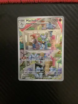 Machoke 177/165 - Scarlet & Violet 151 Illustration Rare Pokemon TCG - NM - Image 1