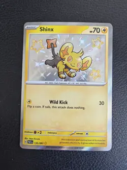 Pokemon TCG - Shinx 135/091 Paldean Fates Baby Shiny Holo Rare - Image 1