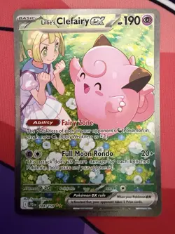 Lillie’s Clefairy ex 184/159 IR Journey Together Pokemon TCG English Near Mint - Image 1