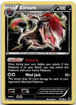 Zoroark 91/162 Holo Rare BREAKthrough Pokemon kawayoo Near Mint - Image 1