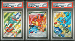 POKEMON FIRST PARTNER ILLUSTRATION PSA 10 SEQUENTIAL SET 37 38 39 Kanto Starters - Image 1