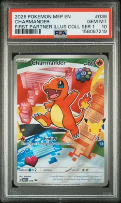 POKEMON FIRST PARTNER ILLUSTRATION PSA 10 SEQUENTIAL SET 37 38 39 Kanto Starters - Image 4