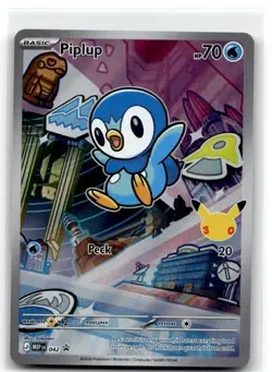 Piplup 042 Holo Promo ME: Mega Evolution Promo Pokemon NM - Image 1