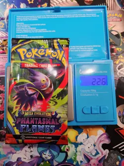 EXTREMELY HEAVY 22.6g Pokemon Phantasmal Flames – Factory Sealed Booster Pack - Image 1