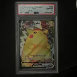 Pokemon Pikachu VMAX Full Art Triple Rare Holo Vmax Climax 046/184 PSA 10 - Image 1