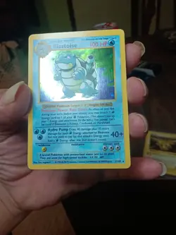 Pokemon Blastoise Shadowless Base Set - Image 1