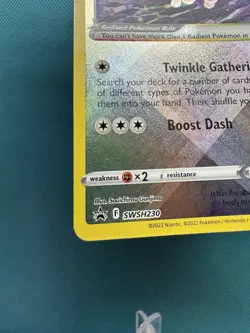 Pokemon GO Radiant Eevee Black Star Promo SWSH230 Ultra Rare Holo NM - Image 4