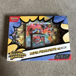 Pokemon Ascended Heroes Mega Feraligatr EX Sealed Box Set - BNIB - Image 1