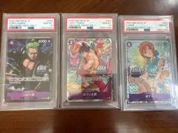 One Piece Japanese Treasure Chest Vol. 1 Sequential PSA 10 Zoro Luffy Nami - Image 1