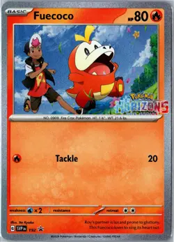 Pokemon Card - Fuecoco Scarlet & Violet Promo 192 Promo Holo Heavily Played - Image 1