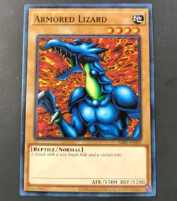 Yu-Gi-Oh! Metal Raiders Armored Lizard Common Card MRD-EN005 NM - Image 1