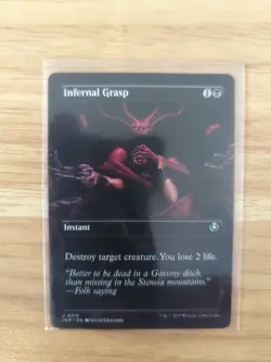 Infernal Grasp (Borderless) - Innistrad Remastered (INR) #310 - Magic MTG Card - Image 1