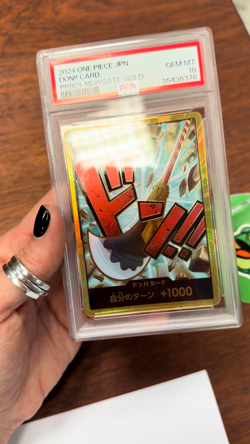 2024 One Piece JP DON!! Card Edward Newgate Gold PRB-01 PSA 10 GEM MINT - Image 2
