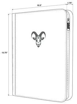 9-Pocket Stay-Flat Card Binder by Goat Armor - Image 4