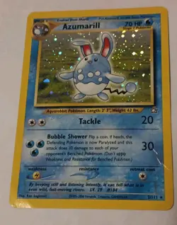 Azumarill 2/111 Holo Rare Kingdra 8/111 Neo Discovery Vintage Pokemon TCG 2 Card - Image 2
