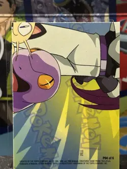 Pokemon Topps Pikachu Puzzle Piece P04 Of 6 Card Holo - Image 2
