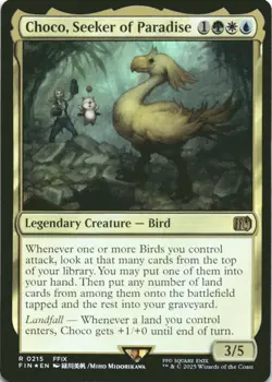 MTG Choco, Seeker of Paradise Foil NM FINAL FANTASY Magic 215 - Image 1