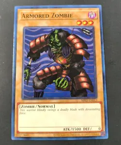 Yu-Gi-Oh! Metal Raiders Armored Zombie Common Card MRD-EN013 NM - Image 1