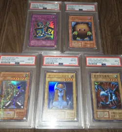 Yu-Gi-Oh! PSA Graded 5-Card Lot Magical Kuriboh Buster Blader winged mystical - Image 1