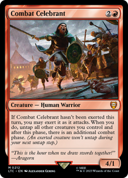 MTG - Combat Celebrant [The Lord of the Rings: Tales of Middle-Earth Commander] - Image 1