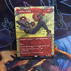 Spider-Punk - Borderless - MtG Spider-Man - NM - Image 1