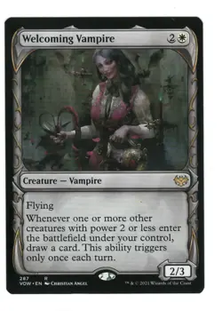 MTG Welcoming Vampire Showcase 287 Innistrad Crimson Vow Magic The Gathering - Image 1