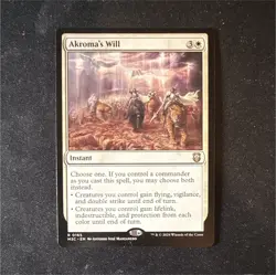 MTG Akroma's Will Commander Masters Rare Instant White ENG 0165 - Image 1