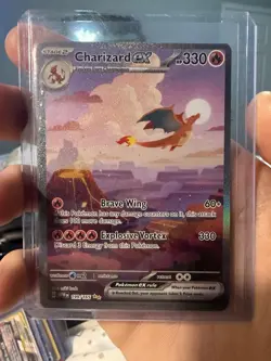 Pokemon TCG Charizard EX 199/165 Scarlet & Violet 151 - Image 1