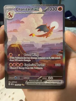 Pokemon TCG Charizard EX 199/165 Scarlet & Violet 151 - Image 2