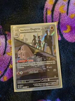 Team Rockets Dugtrio 239/217 - Pokemon TCG - Ascended Heros Illustration Rare - Image 1