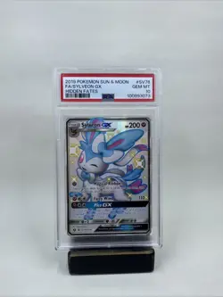 PSA 10 2019 POKEMON SUN & MOON HIDDEN FATES #SV76/SV94 SYLVEON GX FULL ART - Image 1