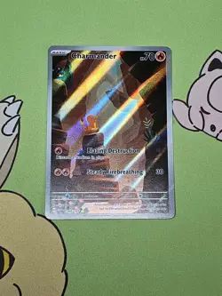Pokemon TCG Charmander Scarlet & Violet 168/165 NM -SK70 - Image 2