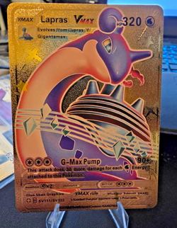 Pokemon TCG Lapras VMAX Holo Ultra Rare Card - Image 1