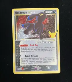 Pokemon Umbreon 17/17 POP Series 5 Holo Rare 25th anniversary - Image 1