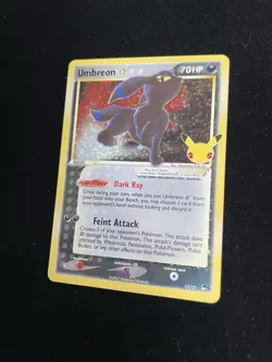 Pokemon Umbreon 17/17 POP Series 5 Holo Rare 25th anniversary - Image 2