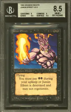 Magic MTG Arabian Nights Junun Efreet BGS 8.5 (8, 9, 9.5, 9.5) NEAR MINT NM - Image 1