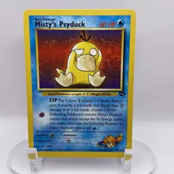 Misty's Psyduck 90/132 Gym Challenge LP Common WOTC Pokemon TCG Vintage Single - Image 1