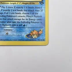 Misty's Psyduck 90/132 Gym Challenge LP Common WOTC Pokemon TCG Vintage Single - Image 5