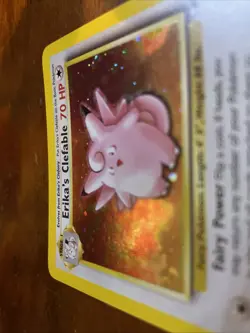 Pokemon TCG Erika's Clefable Gym Heroes 3/132 Holo Rare Unlimited WOTC Vintage - Image 3