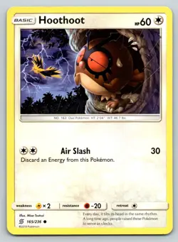HOOTHOOT 165/236 C UNIFIED MINDS POKEMON MP TSUTSUI - Image 1