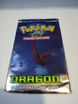 Latias Girl Vintage Pokemon 2003 ex Dragon Booster Pack Art! Rare E Wrapper - Image 1