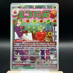 Pokemon TCG Dipplin Illustration Rare SV06: Twilight Masquerade 170/167 2024 Gra - Image 1