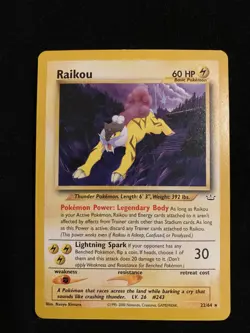 Pokemon TCG | Raikou | 22/64 | Neo Revelation | Unlimited Ed. | Regular Rare - Image 1
