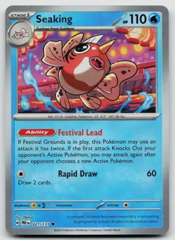 NM Seaking (Poke Ball Pattern) 021/131 Holo Prismatic Evolutions Pokemon - Image 1