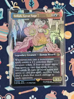 MTG Tellah, Great Sage Final Fantasy Foil Borderless Rare - Image 1