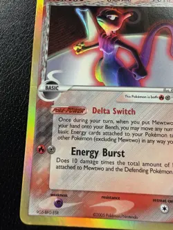 Pokemon TCG Mewtwo 12/113 Delta Species Holo Rare HP/DMG - Image 4