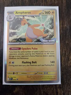 Pokemon TCG - Chaos Rising STAFF Stamped Promo 4-pack - Opened - Image 5