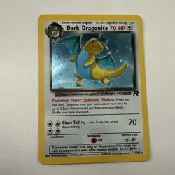 Wizards of the Coast Dark Dragonite 5/82 Team Rocket Holo Rare EN 2000 70 HP - Image 1